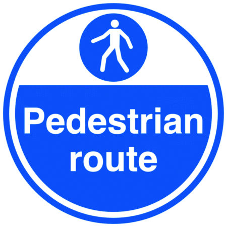 MA08755T - 450mm Pedestrian route Anti-Slip Floor Sign