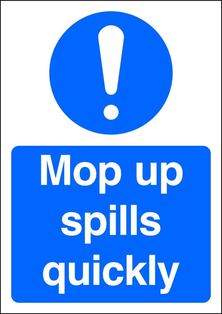 MA13650R - 297x210mm Mop up spills quickly - Rigid