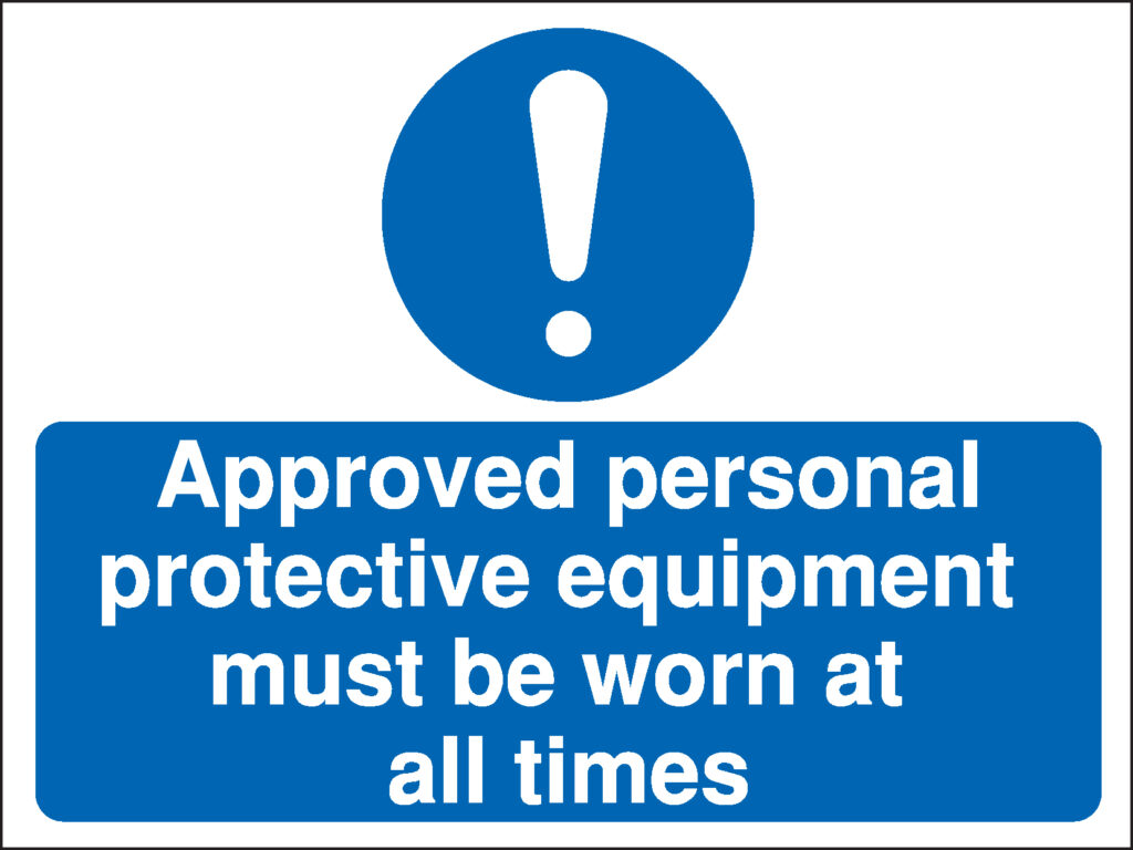 MD006AMRP - 450x600mm Approved personal Construction Sign - Rigid