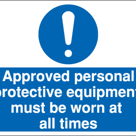 MD006AMRP - 450x600mm Approved personal Construction Sign - Rigid