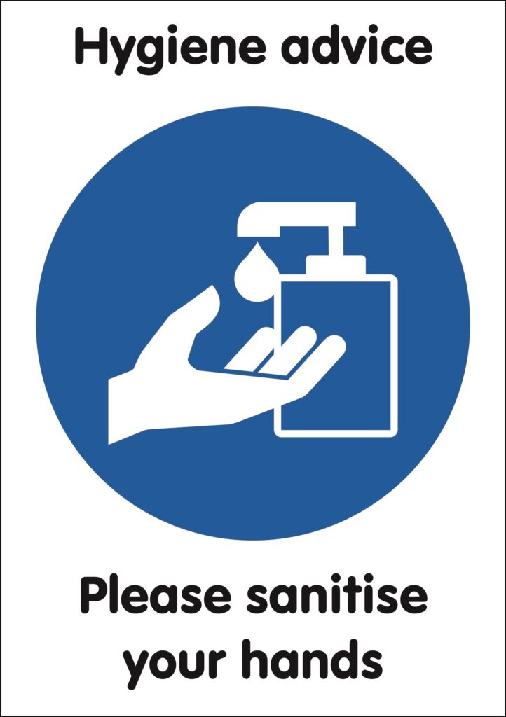 MD201A3RP - A3 Please Santitise Your Hands - Rigid