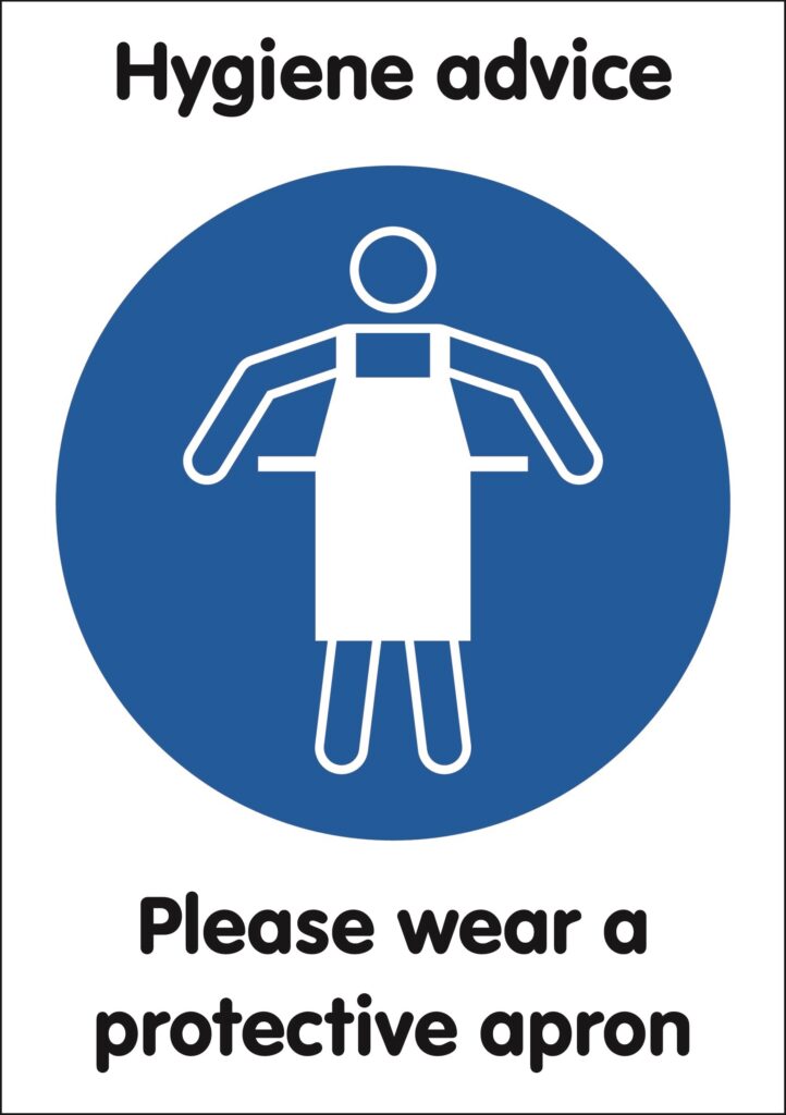 MD204A3RP - A3 Please Wear A Protective Apron - Rigid