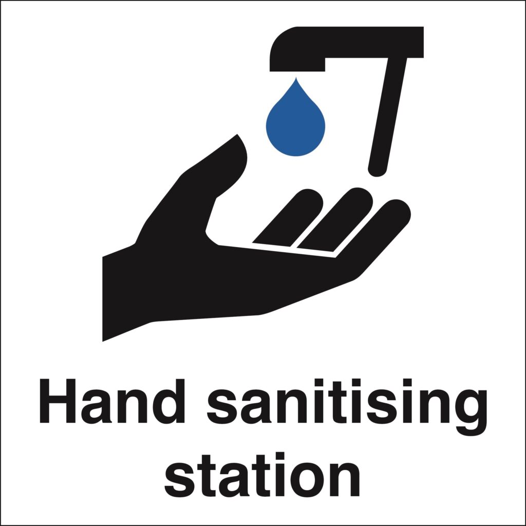 MD206QRP - 200X200 Hand Sanitising Station - Rigid