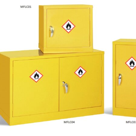 MFLC01 - Mini Flammable Liquid Storage Cabinet - 457 x 457 x 305mm (HxWxD)
