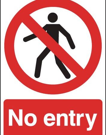 ML01749R - 420x297mm No Entry - Rigid