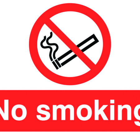 ML02036A - 450x600mm No Smoking - Aluminium
