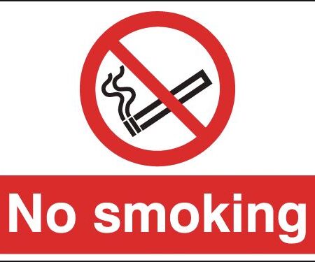 ML02036D - 450x600mm No smoking stanchion sign
