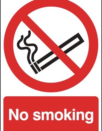 ML02051AK - 210x148mm No Smoking - Face Adhesive Vinyl