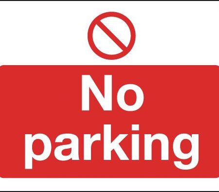 P25AA/A - 300x400mm No Parking Vandal resistant sign
