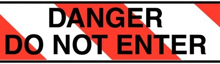 PBT23 - 76mmx305m Danger Do Not Enter