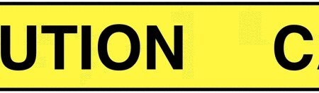 PBT40 - 76mmx305m Caution