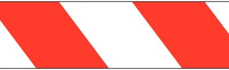 PBT60 - 76mmx305m Red/White Chevron