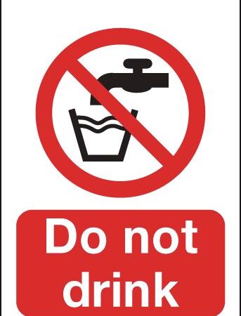 PH00204R - 100x75mm Do Not Drink - Rigid