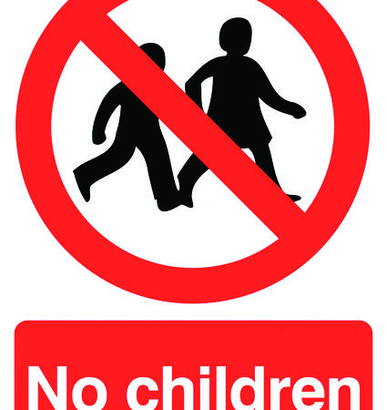 PH02449R - 420x297mm No Children - Rigid
