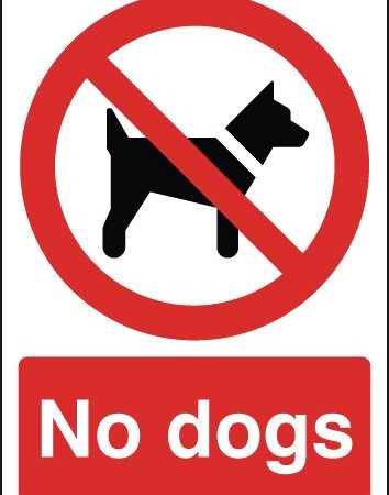 PH02650R - 297x210mm No Dogs - Rigid