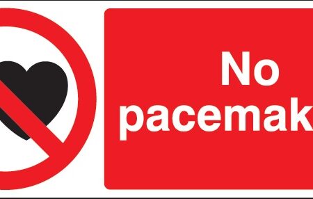 PH04119R - 100x250mm No Pacemakers - Rigid