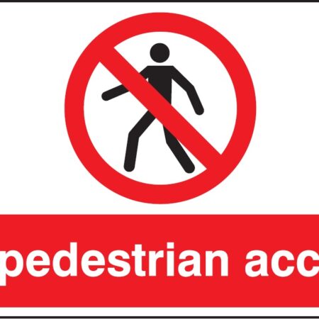 PH04229R - 300x500mm No Pedestrian Access - Rigid