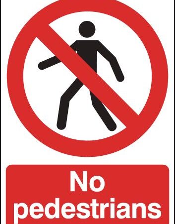 PH04349R - 420x297mm No Pedestrians - Rigid