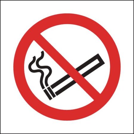 PH04702R - 100x100mm No Smoking Symbol Only- Rigid