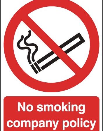 PH04949R - 420x297mm No Smoking Company Policy - Rigid