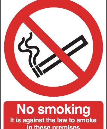 PH05033P - 400x300mm No Smoking It Is Against The Law - Polycarbonate