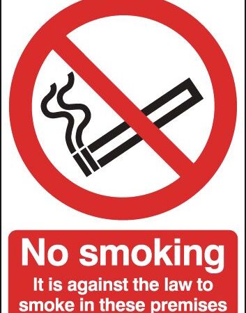 PH05051AK - 210x148 No Smoking It Is Against The Law - Face Adhesive Vinyl