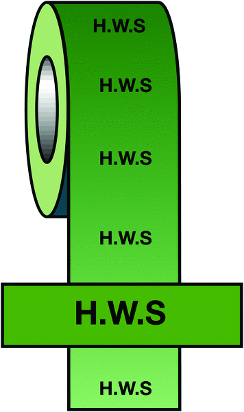 PIT05 - 50mmx33m H.W.S BS Pipeline Marking & Identification Tape