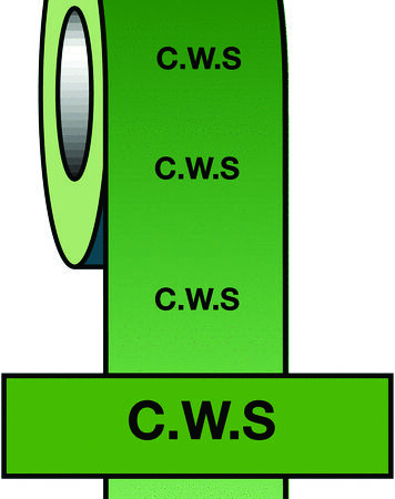 PIT07 - 50mmx33m C.W.S BS Pipeline Marking & Identification Tape