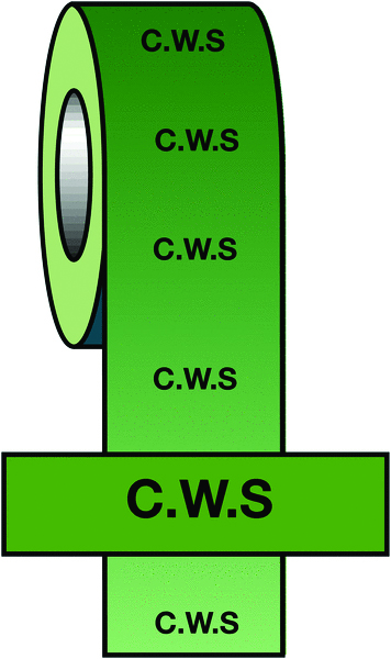PIT07 - 50mmx33m C.W.S BS Pipeline Marking & Identification Tape