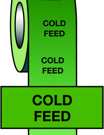 PIT09 - 50mmx33m Cold Feed BS Pipeline Marking & Identification Tape