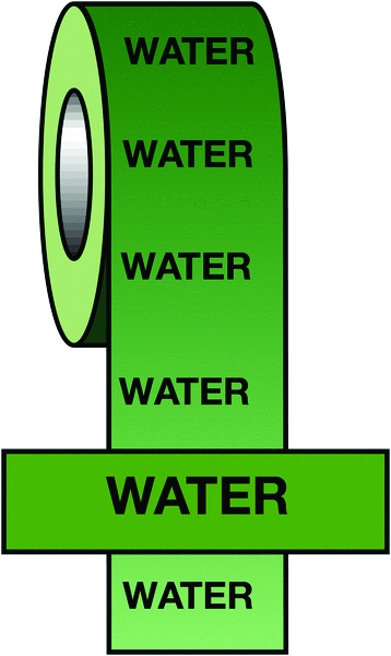 PIT17 - 50mmx33m Water BS Pipeline Marking & Identification Tape