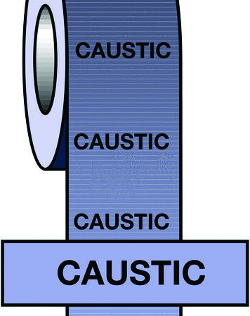 PIT41 - 50mmx33m Caustic BS Pipeline Marking & Identification Tape