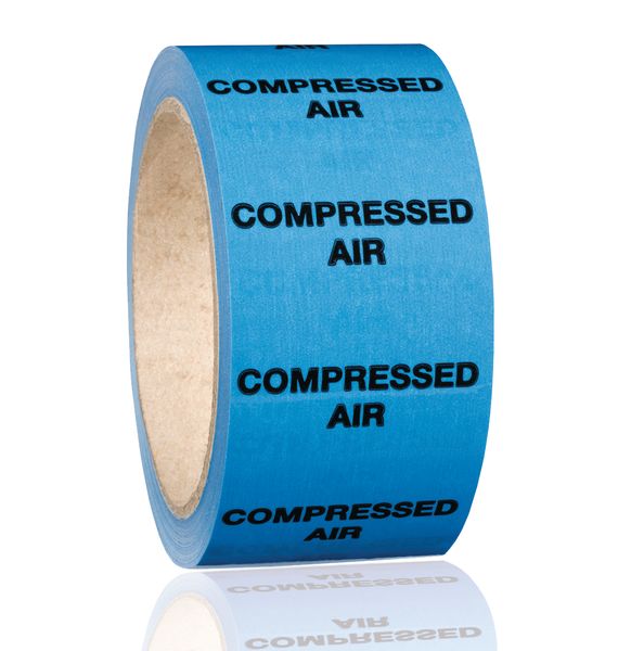 PIT43 - 50mmx33m Compressed Air BS Pipeline Marking & Identification Tape