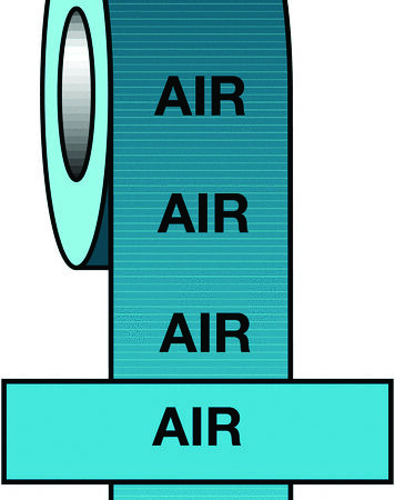 PIT45 - 50mmx33m Air BS Pipeline Marking & Identification Tape