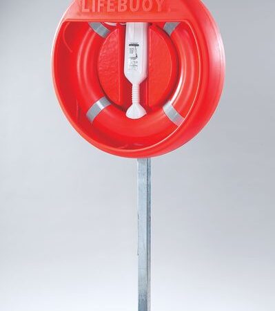 PPE552 - Post Mounted (surface mounted)Housing to Fit 30" Lifebuoy