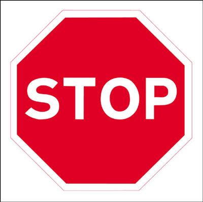 R10/T - 450x450mm Stop traffic sign