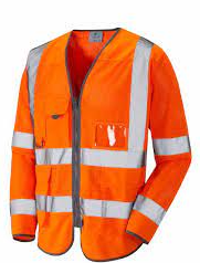 S11-0-LEO-L Parkham ISO 20471 Class 3 LFS Sleeved Waistecoat Orange HV ORANGE