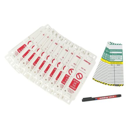 SCF09 - Scafftag Laddertag Kit - 10 Holders Inserts & Pen