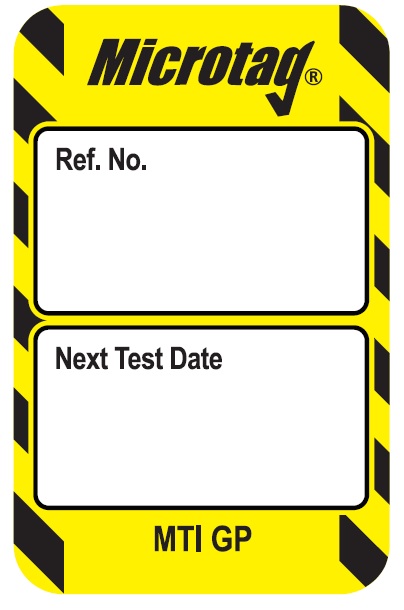 SCF15Y - Scafftag Microtag Next Test Date Inserts Yellow Pack of 20