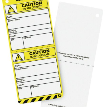 SCF23 - Scafftag Isotag Isolation Tag Pack of 10