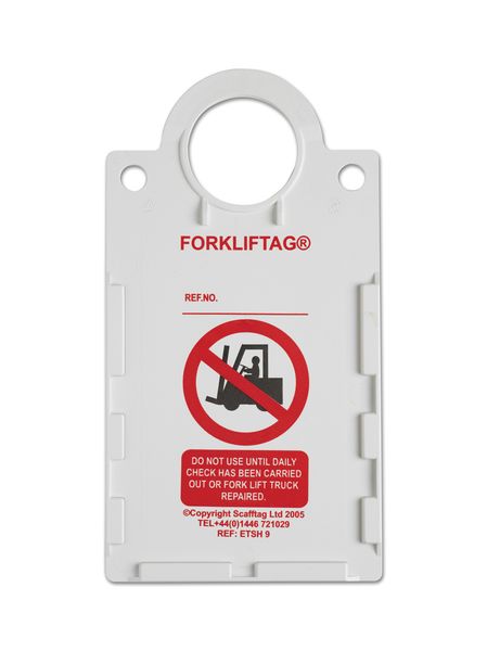 SCF29 - Scafftag Forkliftag Holders Pack of 10