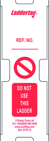 SCF32 - Scafftag Laddertag Holders Pack of 10