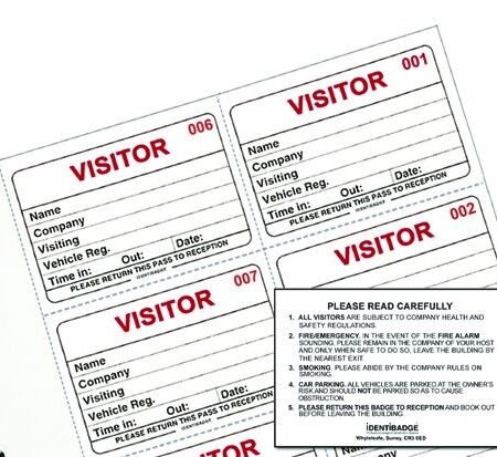 SEC310 - Visitor Book Refill - 300 Inserts