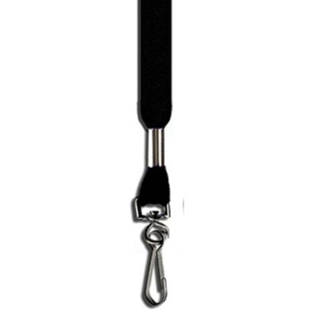SEC543BK - Plain 'Breakaway' Badge Lanyards - Black (10)