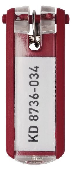 SEC737RED - Pack of 6 Key Clips - Red