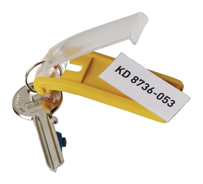 SEC737YEL - Pack of 6 Key Clips - Yellow