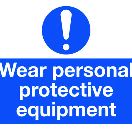 SML7B - 87x135mm Wear Personal Protective Equipment - Pk of 6