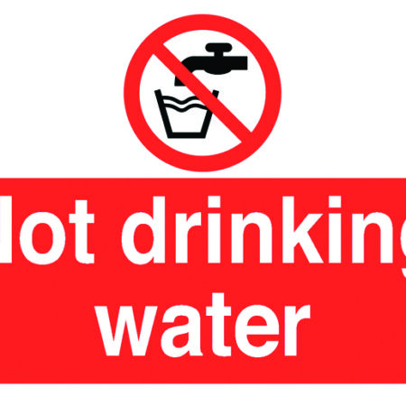 SML9A - 58x90mm Not Drinking Water - Pk of 6