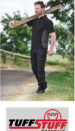 134 TUFFSTUFF Pro Work Polo Shirt 50% Polyester  50% Cotton