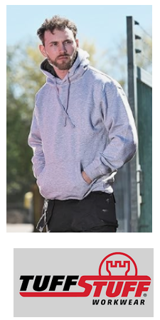 177 Hendon Hoodie lined hood has a neat cross-over at the front and a proper, pullable drawcord